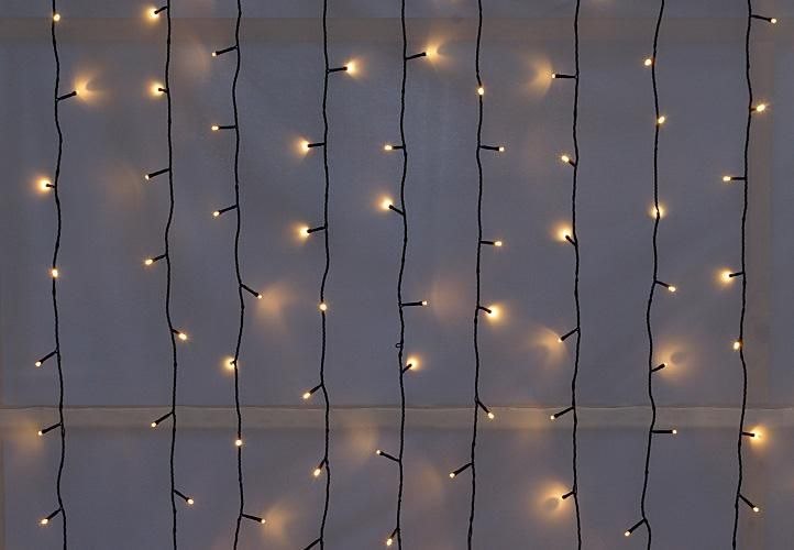 DiLED świetlna kurtyna - 200 LED, ciepła biel